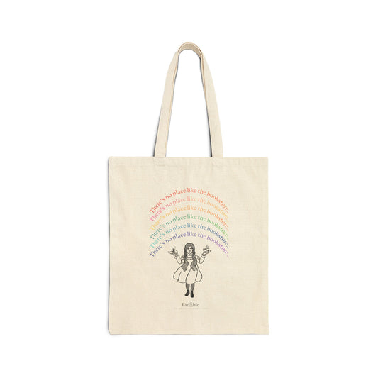 "No Place Like the Bookstore"—Canvas Tote Bag