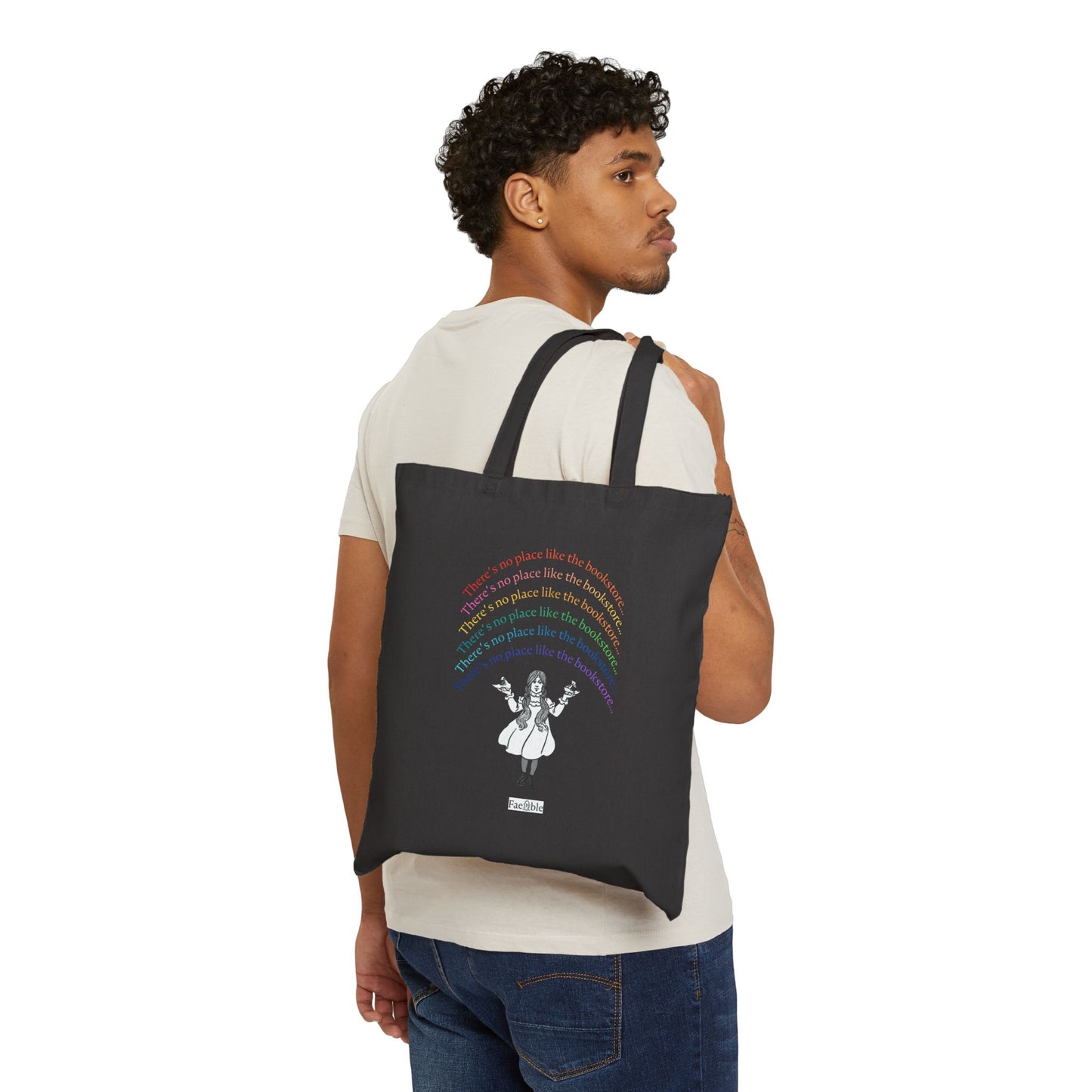 "No Place Like the Bookstore"—Canvas Tote Bag